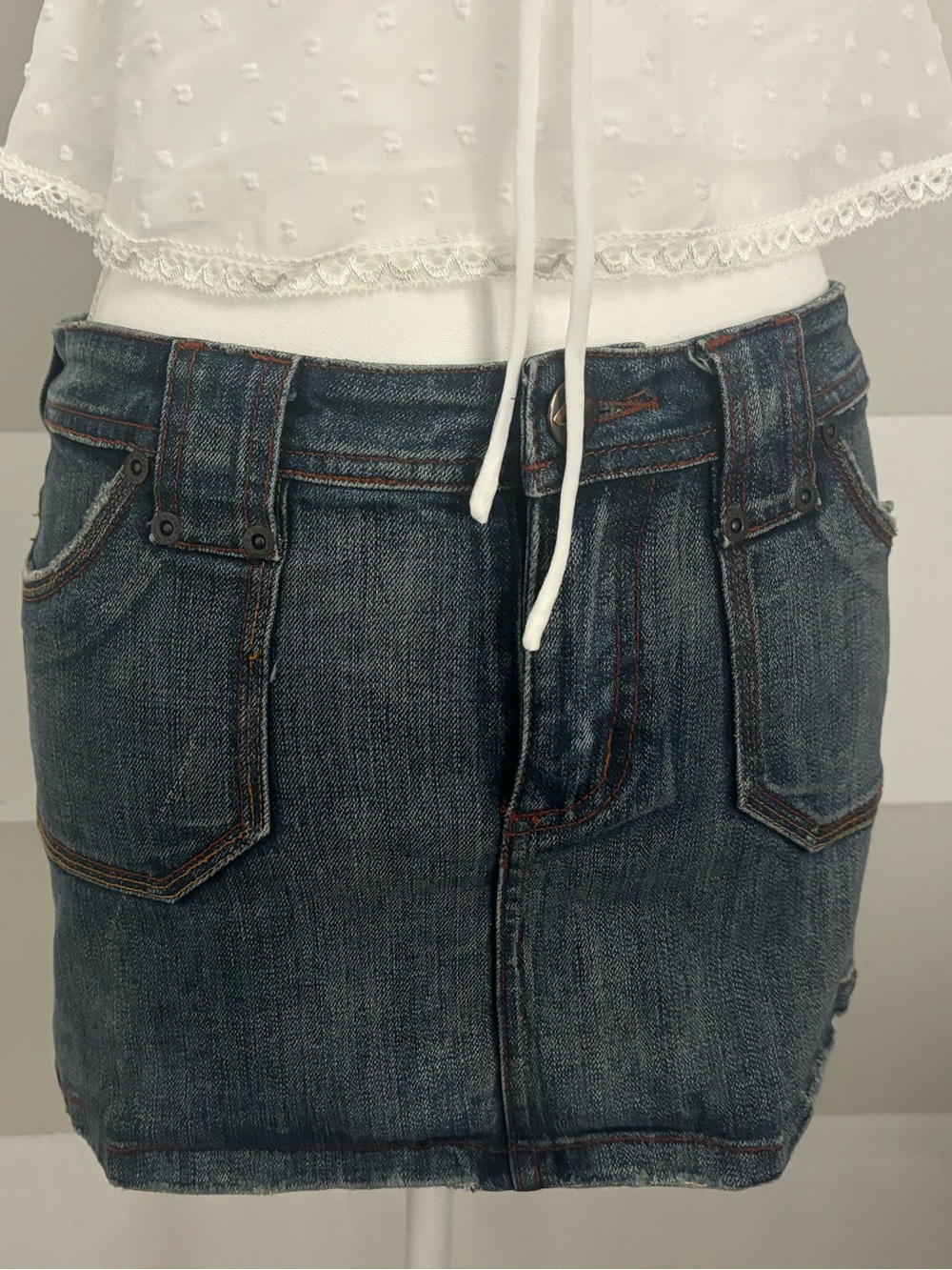 Vintage Lady Dutch Denim Mini Skirt